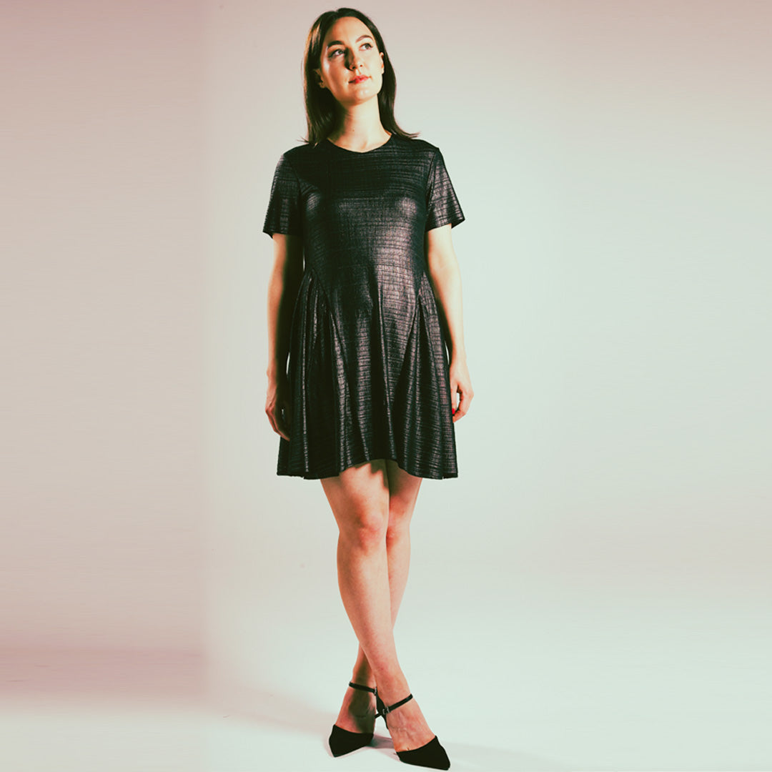 Metallic Tee Dress - Out of Sync Wales - The Clothing Lounge