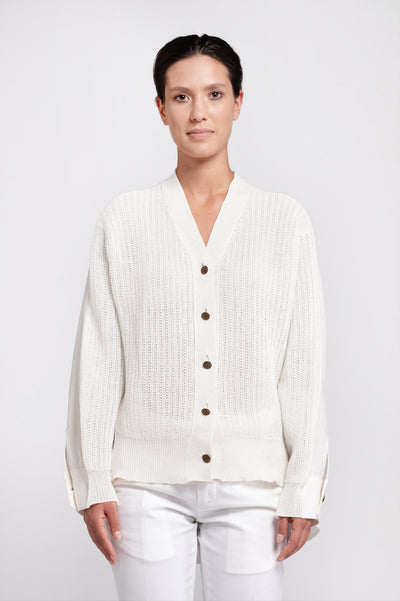 Natural hemp cardigan shirt - The Clothing LoungeTrame di Stile