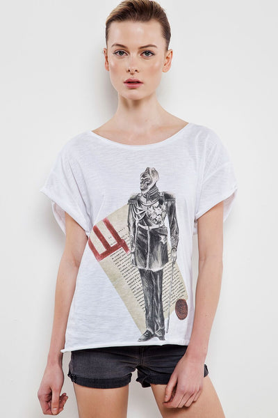 Nicolay Women's White T-Shirt - The Clothing LoungeDear Deer