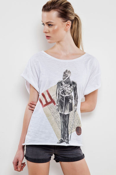 Nicolay Women's White T-Shirt - The Clothing LoungeDear Deer