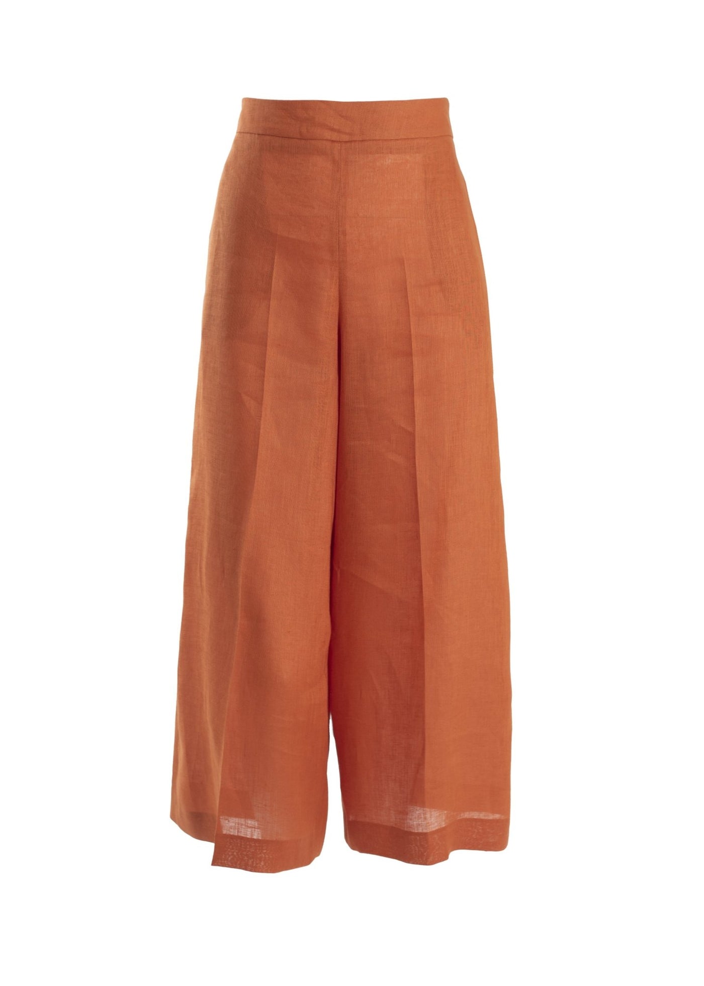 Orange Linen Culotte - The Clothing LoungeNOPIN