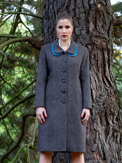 Organic Tweed Wool Coat - The Clothing LoungeModa De La Maria