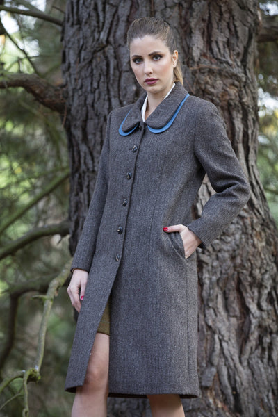 Organic Tweed Wool Coat - The Clothing LoungeModa De La Maria