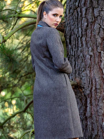 Organic Tweed Wool Coat - The Clothing LoungeModa De La Maria