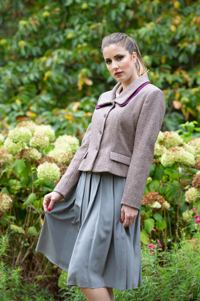 Organic tweed wool granite Jacket - The Clothing LoungeModa De La Maria
