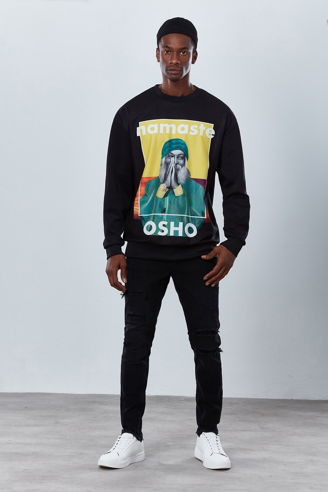 Osho Graphic Print Scuba Sweatshirt - Dear Deer - The Clothing LoungeDear Deer