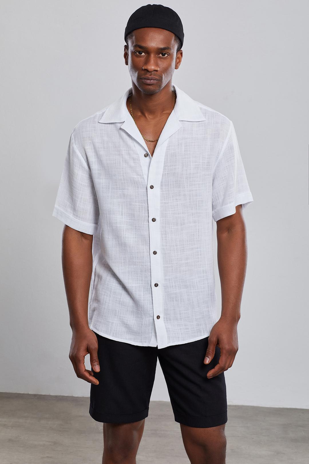 White Organic Cotton Oversize Shirt