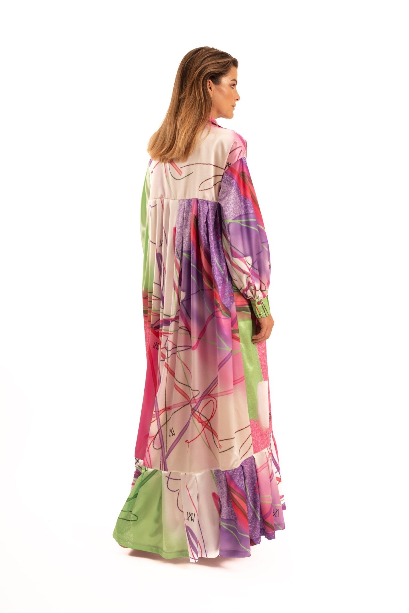 Printed Long NOPIN Dress - The Clothing LoungeNOPIN