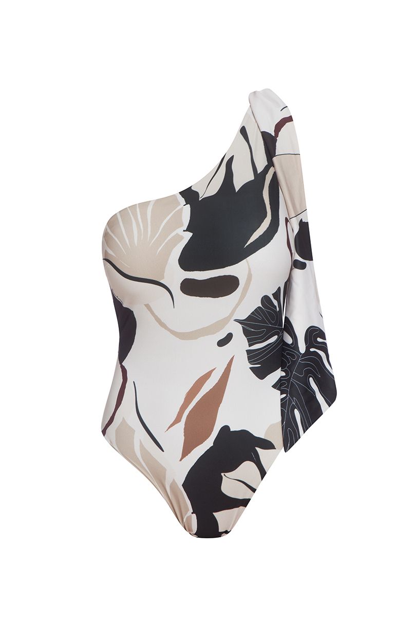 DUNE Bow-tie one-shoulder one-piece swimsuit