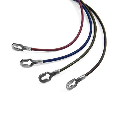 RAVEN BLACK TENBY SILVER AND ROUND LEATHER BRACELET - The Clothing LoungeANCHOR & CREW