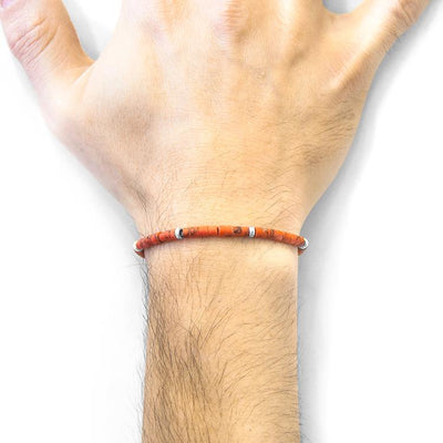 RED AFGHANI TEKAPO SILVER AND STONE BRACELET - The Clothing LoungeANCHOR & CREW