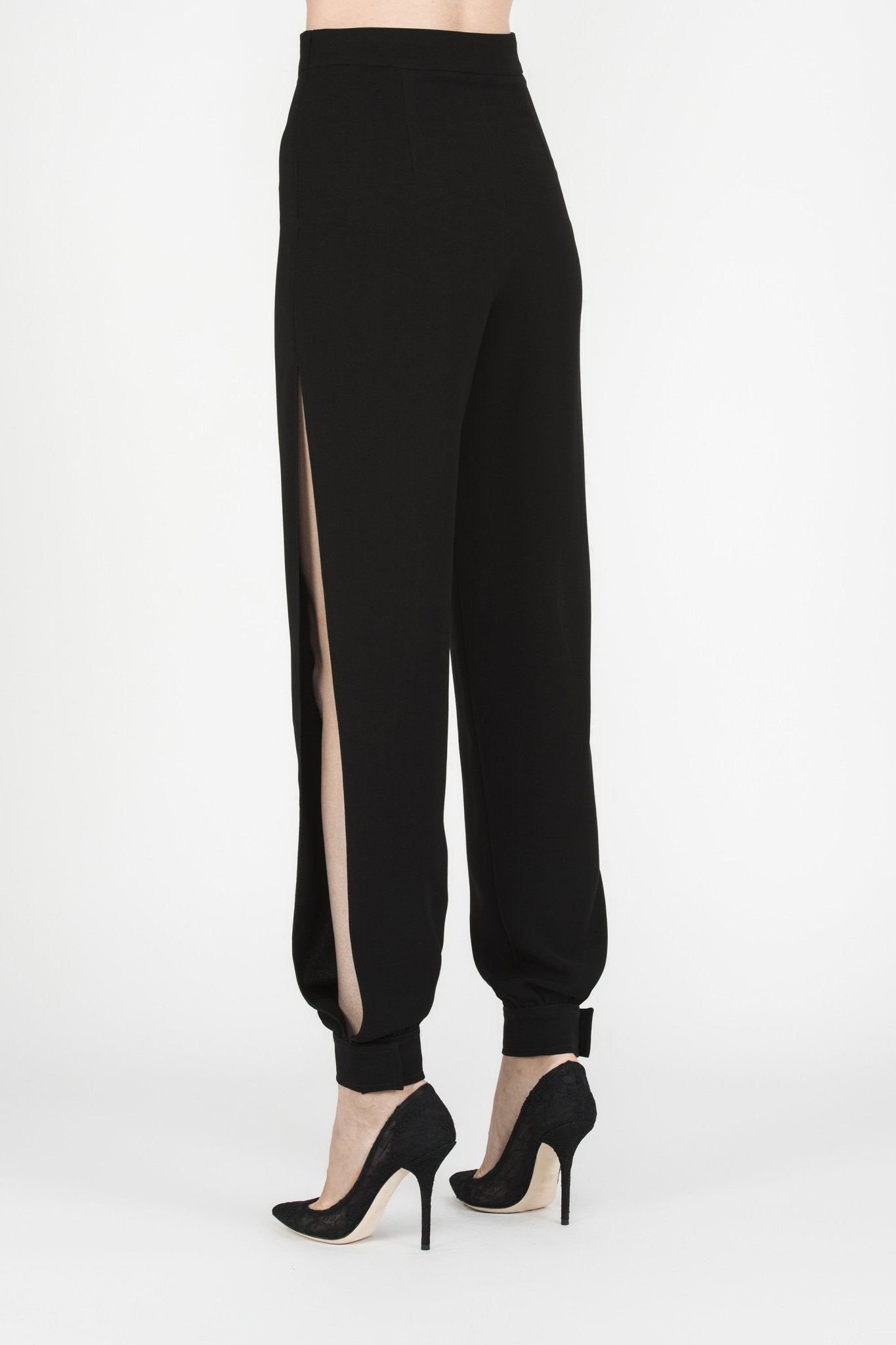 Side-Split Cuffed Pants - The Clothing LoungePEARL AND RUBIES