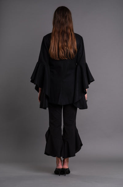 Single-Breasted Ruffled Sleeve Jacket - Dag Dai - The Clothing LoungeDag Dai