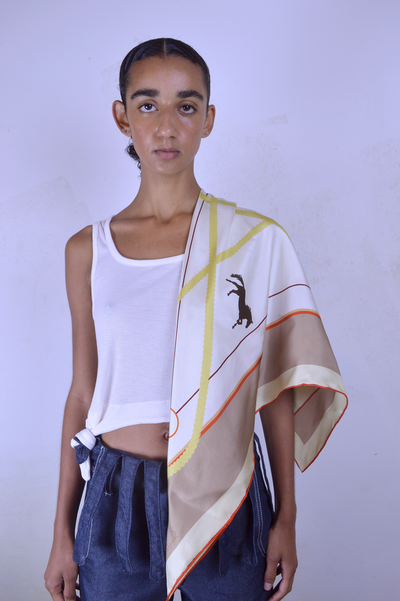TEMPETE silk scarf