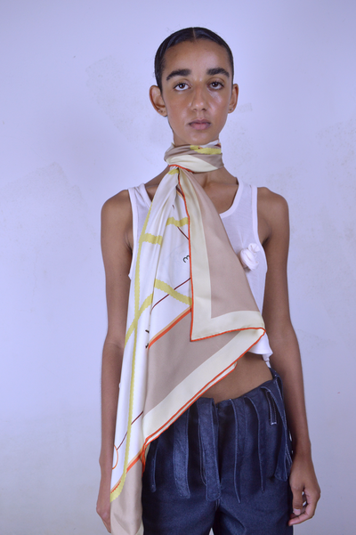 TEMPETE silk scarf