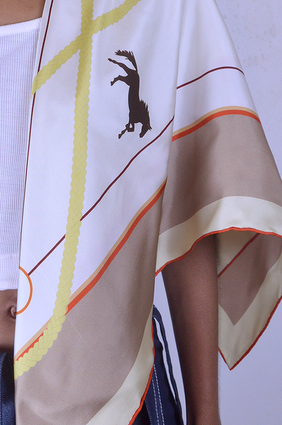 TEMPETE silk scarf
