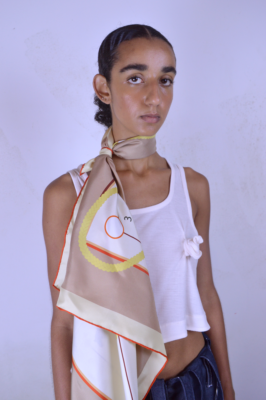 TEMPETE silk scarf