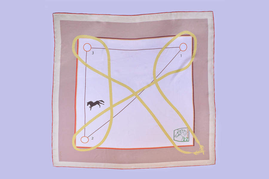 TEMPETE silk scarf