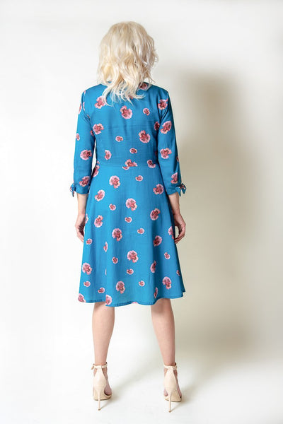 Turquoise Cotton Dresses - The Clothing LoungeModa De La Maria