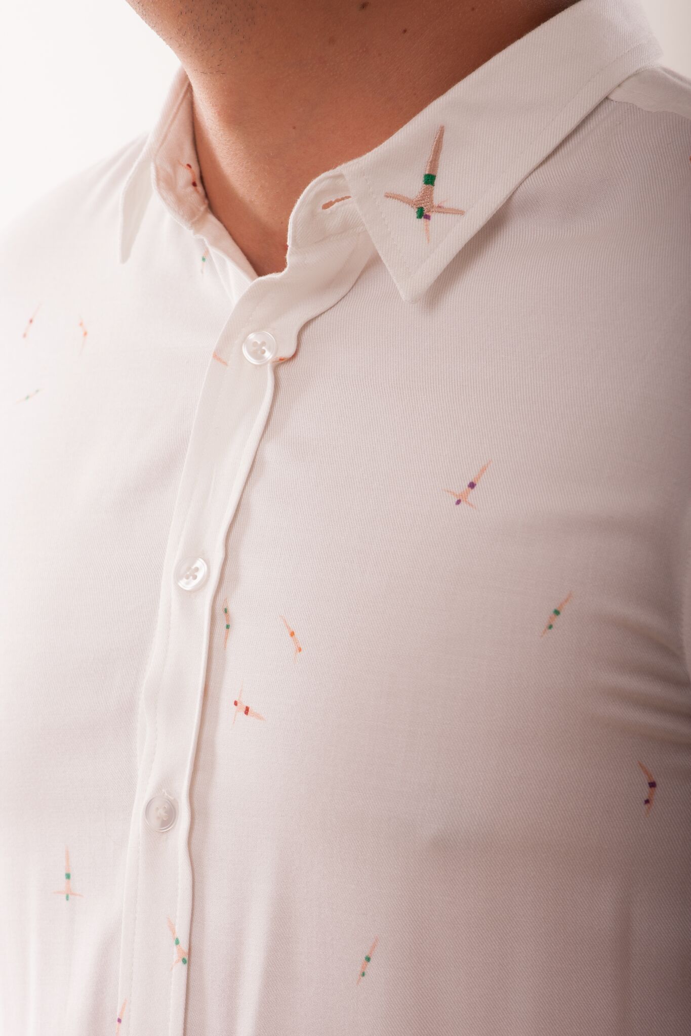 Viscose Printed Diver Shirt - The Clothing LoungeWIINO