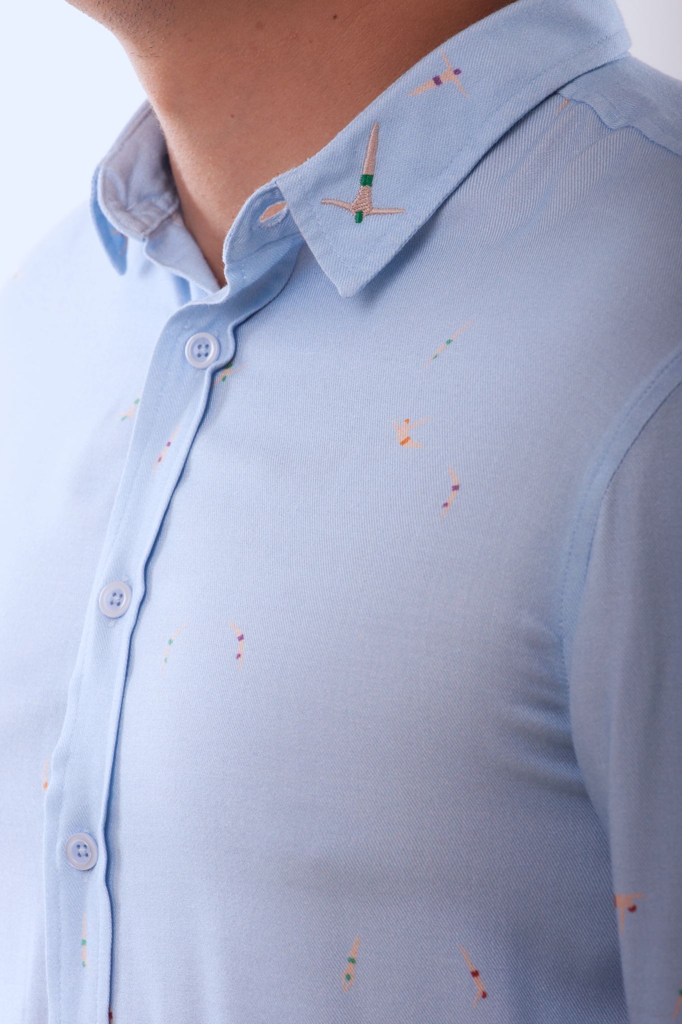 Viscose Printed Diver Shirt - The Clothing LoungeWIINO