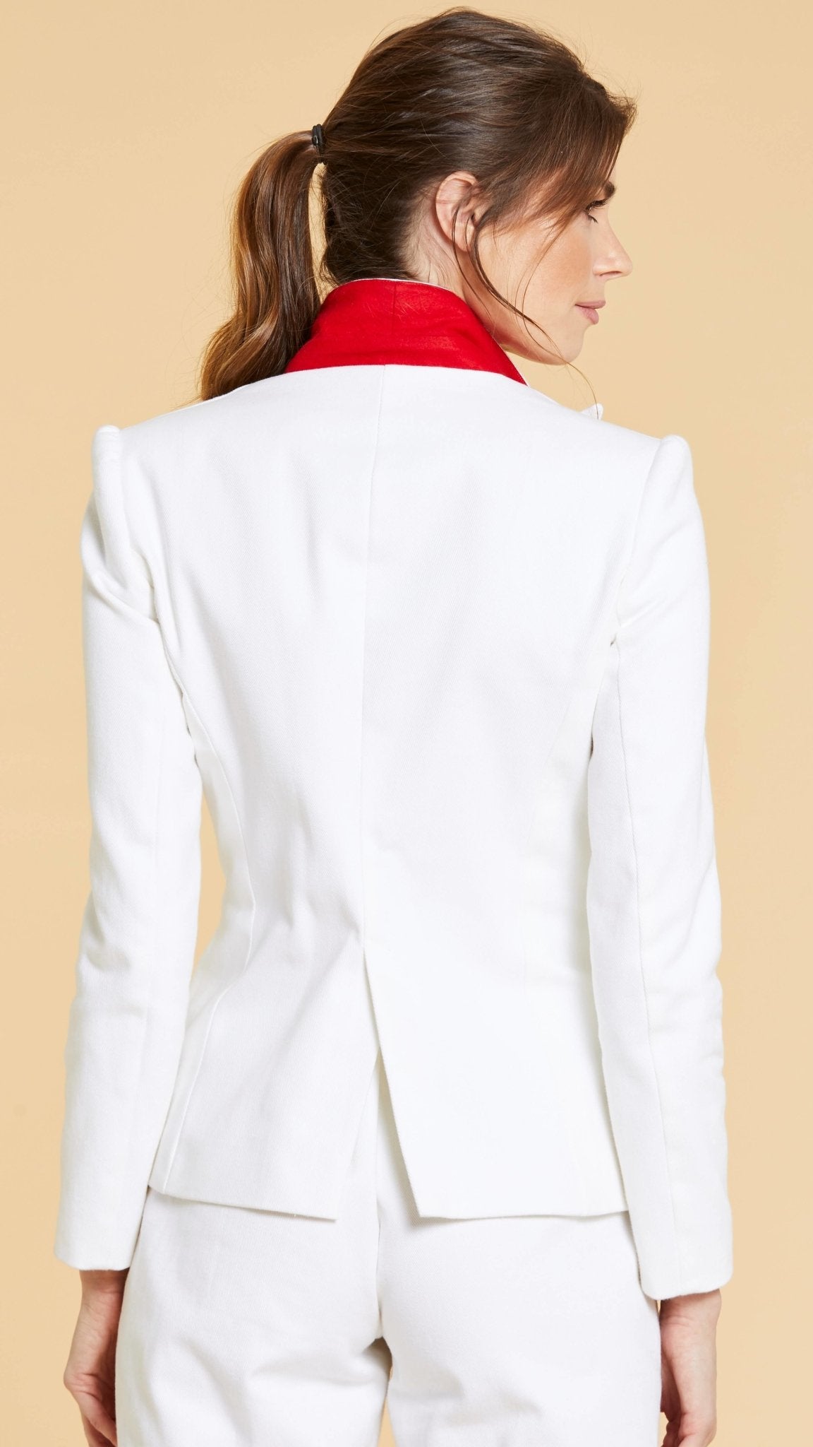 White Cotton Drill Jacket - The Clothing LoungeSinclair London