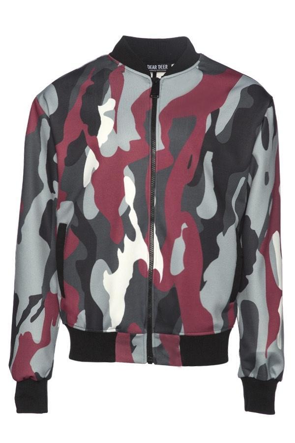 Wilt Men's Camo Print Bomber Jacket - The Clothing LoungeDear Deer