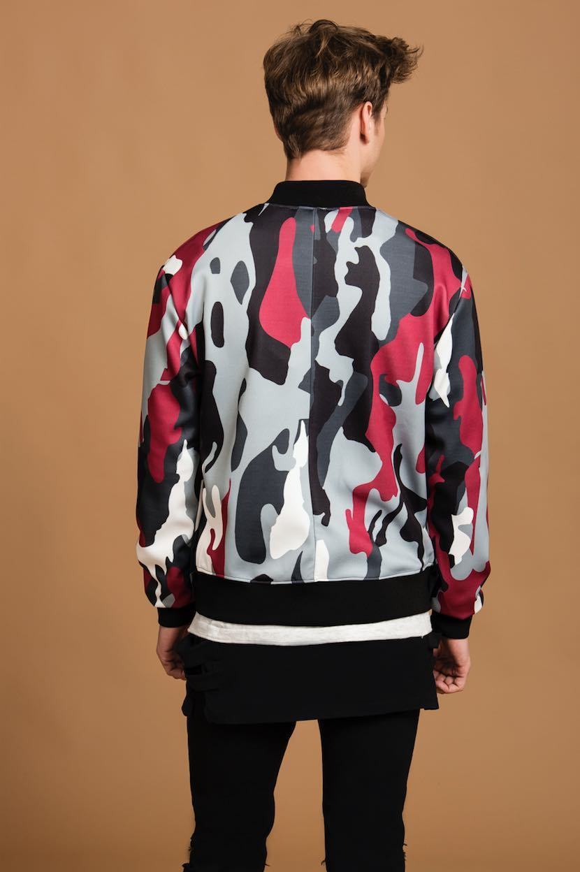 Wilt Men's Camo Print Bomber Jacket - The Clothing LoungeDear Deer