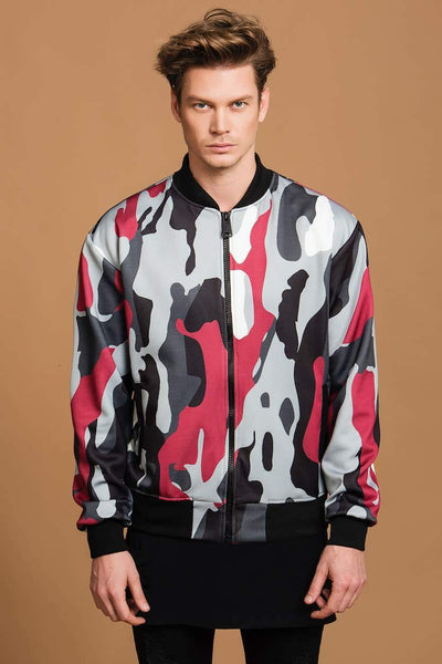 Wilt Men's Camo Print Bomber Jacket - The Clothing LoungeDear Deer